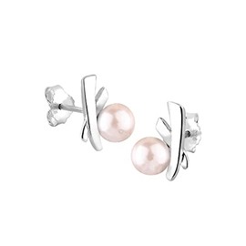 Elli Women's Stud Earrings 925 Sterling Silver, Facet cut, No Gemstone
