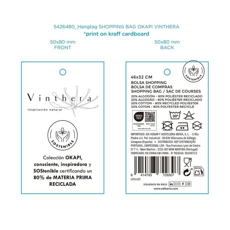 VINTHERA Unisex Okapi Bag, beige, Bag