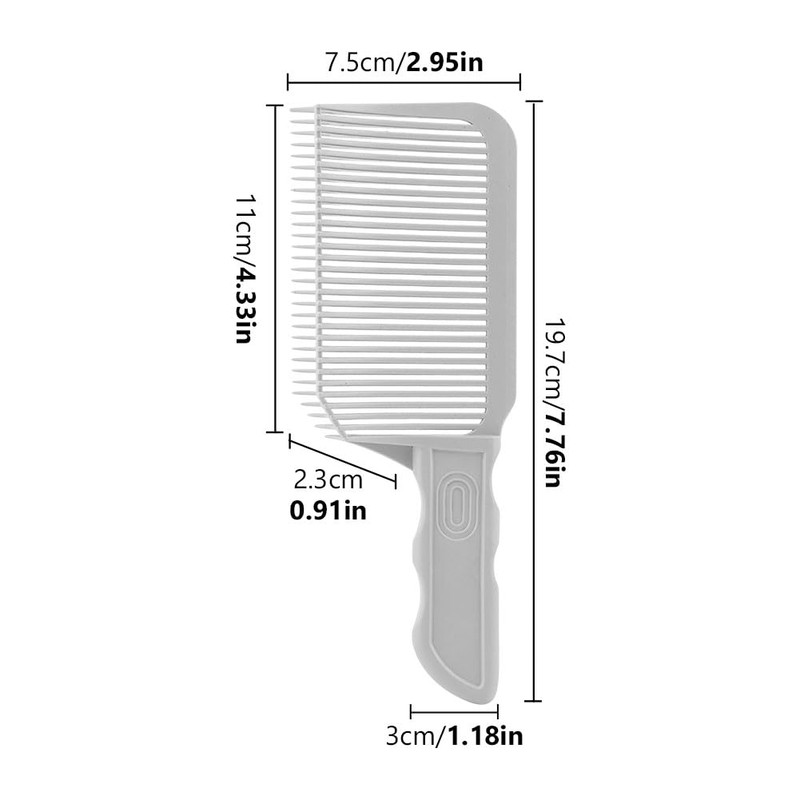 2PCS Barber Gradient Positioning Combs, Ergonomic Barber Fade Combs Professional