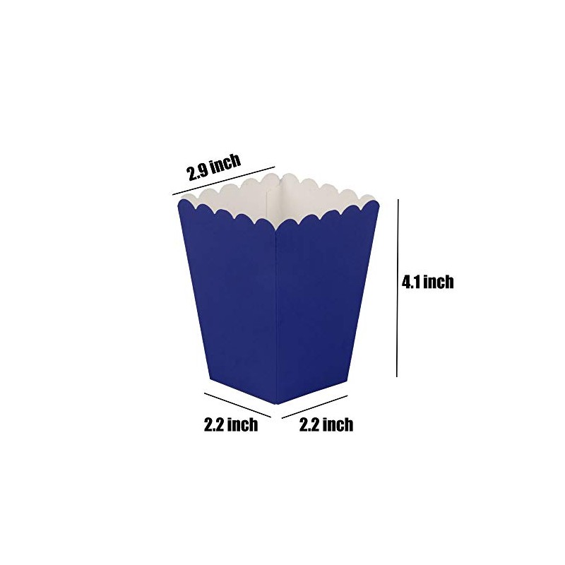 Navy blue Popcorn Boxes Mini Paper Popcorn Box for Party,Pack