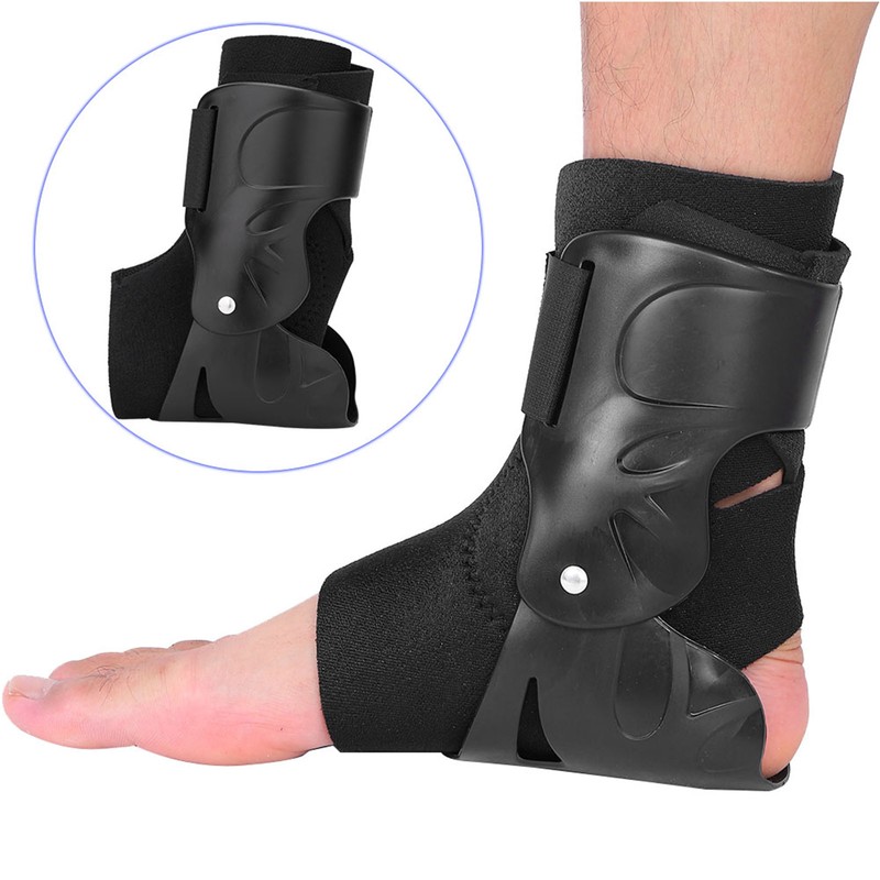 Ankle Support Brace Compression Breathable Foot Elastic Guard Strap Black