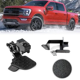 WANGDUOYU Truck Bed Step Retractable Rear Bumper Step Compatible with F150 2015-2023， Folding Tailgate Step with Explosion-Proof Coatings (F150 2015-2023)