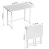 Serxis Folding Desk,Not Require Assembly,Small Foldable Desk 31.5" for Small