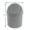 Zerdyne 2 L Plastic Mini Trash Can with Swing-Top Lid,