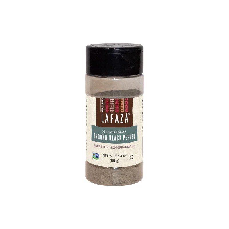 Lafaza Premium Madagascar Ground Black Pepper,1.94oz