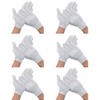HSIXHAF 6 Pairs White Kids Gloves White Cotton Gloves Girls