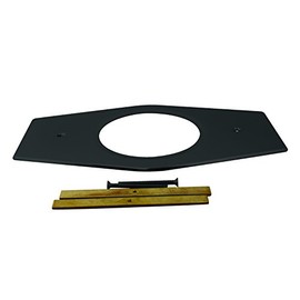 Westbrass A502-62 One-Hole Remodel Cover Plate for Moen and Delta Bathtub and Shower Valves, 1-Pack, Matte Black