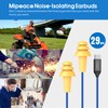 MIPEACE Ear Plug Headphones for Work, Work Earbuds USB Type