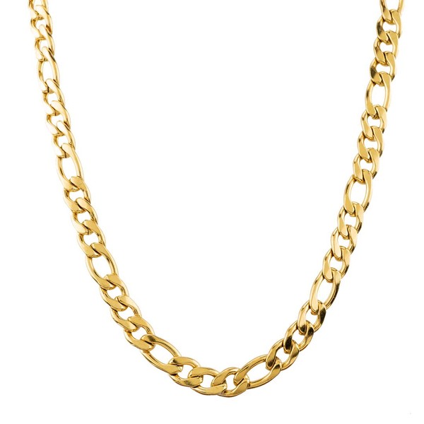 NIV'S BLING | 18k Gold Plated Stainless Steel Figaro Link-Chain