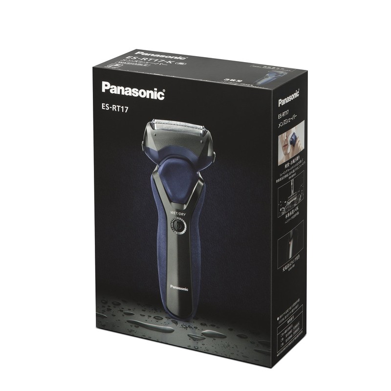 Panasonic ES-RT17-K Men's Shaver, 3 Blades for Bath, Black