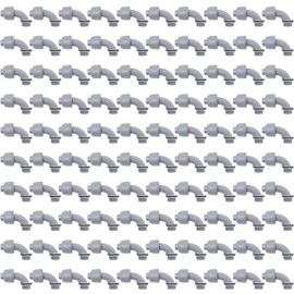 3/4 inch Liquid Tight Connector 90 Degree PVC Flexible Conduit Connector, UL Listed Liquid Tight Electrical Conduit Fittings (100 Pcs)