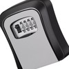Wall-Mounted Key Storage Box, 4-Digit Combination Lock, Weatherproof Security Safe