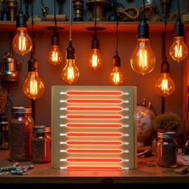 Galyacht 10pcs Red Edison Bulb LED Filament Lamp Parts DC3V DC16V LED Chip Incandescent Light Accessories Diode for Repair LED Bulb Tubt LED Bulbs