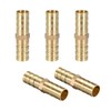 sourcing map 10mm or 3/8" ID Brass Barb Splicer Fitting,Straight