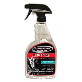 FenderSplendor Euro Car Care Tire Shine. 32 oz. Bottle Our Tire Shine formula delivers intense, mirror-like shine and a rich black look.