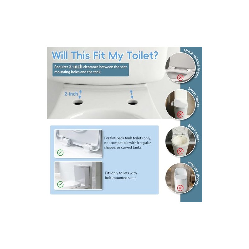 Toilet Safety Rail, Safety Frame for Toilet Seat, Toilet Grab