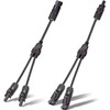 QeeHeng Solar Connectors Y Branch Parallel Adapter kits with 6