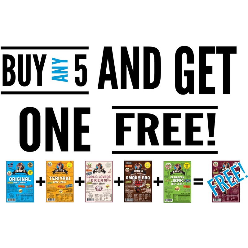 Ghost Pepper'd Beef Jerky-(6 Pack) GLUTEN FREE - No Preservatives,