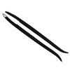 2 Pcs Headlight Eyebrow Glossy Black Trim Front Left Right