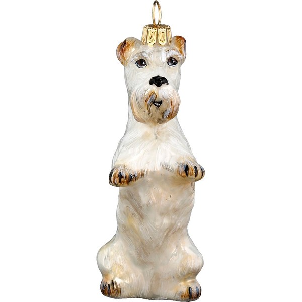 Joy To The World Welsh Sealyham Terrier Dog Polish Glass