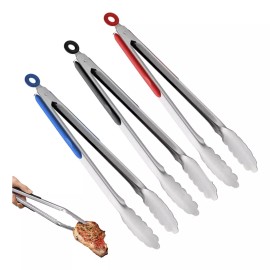 Importeek 3pz Pinzas Tenazas Ergonomicas Acero Inox Silicon Mediana