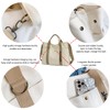 GOQUFOY Canvas Tote Bag for Women Work Satchel Bags Messenger