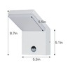 Lustrlach Motion Sensor Outdoor Light Fixtures Wall Mount,Exterior Wall Sconce,