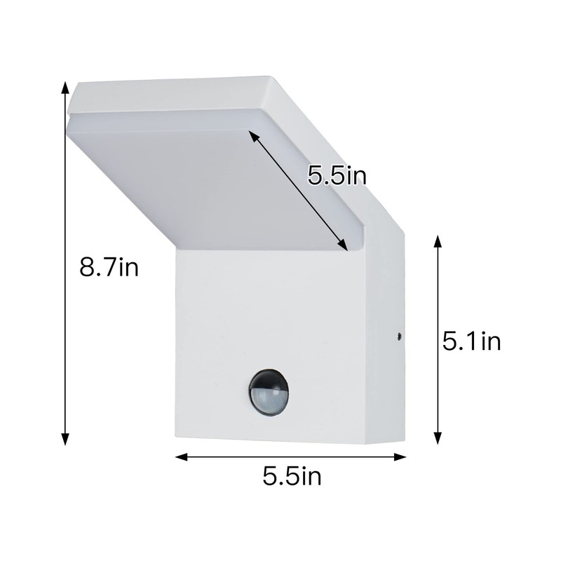 Lustrlach Motion Sensor Outdoor Light Fixtures Wall Mount,Exterior Wall Sconce,