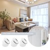 ECSiNG 50pcs Hook for Curtain Track Ceiling Curtain Hooks Plastic