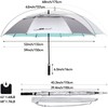 G4Free 54 Inch UV Protection Golf Umbrella Auto Open Vented