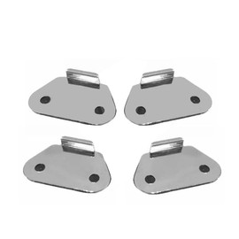 YTSMotor 4 Pieces Saddlebag Lid Wear Plates Strike Plates for Harley Touring Road King Electra Glide Classic FLHTC Ultra Limited FLHTK 1993-2013 Hard Saddlebags