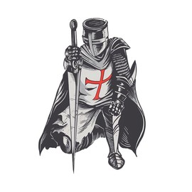 2pcs Knight with Sword Vinyl Car Decal 4.13"x5.91", Medieval Warrior Sticker for Car, Laptop, Notebook, Fantasy Lover Decor |#DK18