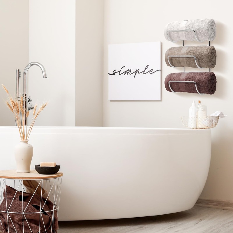 Sorbus Towel Holder for Bathroom Wall - 6 Level Wall