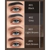 3 Pcs Waterproof Eyebrow Pencil Set,Dark Brown Ultra Slim Eye
