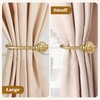 2 Pack Curtain Holdbacks, USFOOK Decorative Window Drapery Tiebacks (2