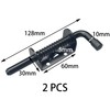2 PCS Heavy Duty Spring Bolt Latches Black Spring Gate