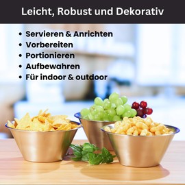 Marzoon Stainless Steel Bowls Capacity 1 Litre Diameter 18 cm Set of 3 Metal Bowl Stackable Lightweight Bowl Set Mixing Bowl Serving and Snacking