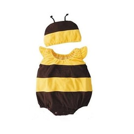 Costume Bay Baby Rompers Onesie One-Piece Bodysuit Cosplay Birthday Party for Boys Girls Outfit (Bee, 80)