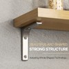 SAYAYO Wall Shelf Bracket 6 x 5 Inch, Stainless Steel
