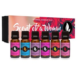 Eternal Essence Oils Scent of a Woman Premium Fragrance Oils Set - Including Guava Colada, Twilight Woods, Bali Mango, Passion Fruit & Guava, Juniper Breeze, Love Spell Scents - Scented Oils (6 Pack)