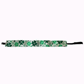 VictoryStore Apparel, St. Patrick's Day Headband, Green Heart Shamrocks, 1.5 Inches wide x 14.5 Inches Long