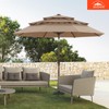 ABCCANOPY OLEFIN® 5-Year No Fading 9FT 3 Tiers Patio Umbrella,
