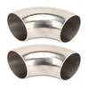 2PCs 90 Degree Elbow Wastegate Dump Valve Pipe 1.5in Stainless