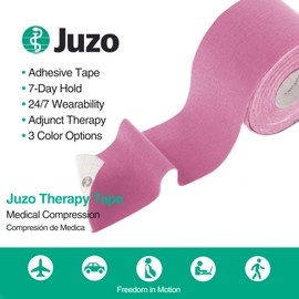 Juzo Kinesiology Tape, 5M Roll, Box of 12 | Body Tape for Adjunct Therapy, Pain Management, Muscle Support, Joint Support, Swelling Reduction and Enhanced Athletic Performance | Black