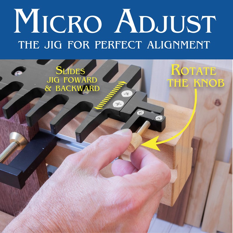 Micro Adjuster for the Peachtree Dovetail Jig System