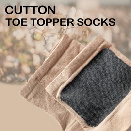 Medias medias medias de algodón para mujer, antideslizantes, calcetines casuales con puntera mágica para tobillo, Nylon Peep-beige-6 pares, 5-8