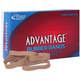 Alliance Rubber 26825 Advantage Rubber Bands Size #82, 1 lb Box Contains Approx. 230 Bands (2 1/2" x 1/2", Natural Crepe)