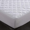 Poly-Cotton Quilted Mattress Protectors 30cm Deep Fitted Skirt Non-Noisy Hotel