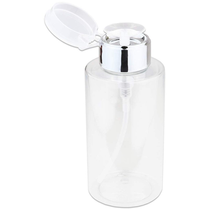 10oz Push Down Pump Dispenser Flip Top Cap Refillable Empty
