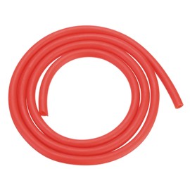 Rebower Natural Latex Rubber Tubing 3mm x 6mm 3ft(1m) Rubber Hose Highly Elastic [for Exercise, Stretching, Laboratory, Home Tube] - Red